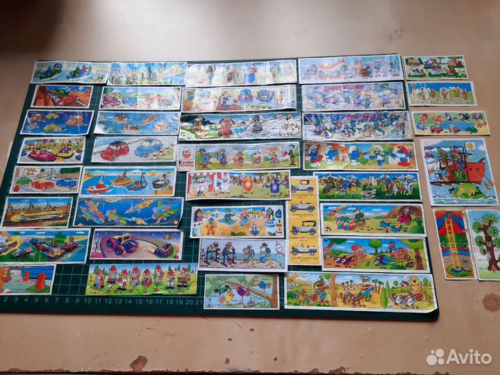 Вкладыши от киндер-сюрпризов 90-х годов