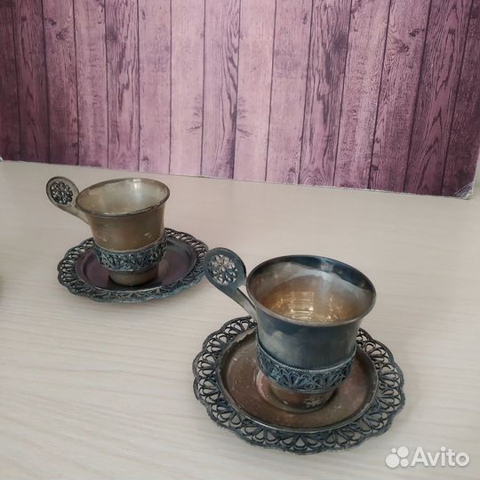 Кофейные пары. Скань. Мельхиор. Серебрение. СССР