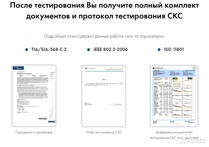 Проверка скс 5e, 6, 6a. Флюк тест