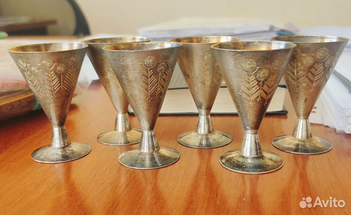 Столовое позолоченное серебро СССР