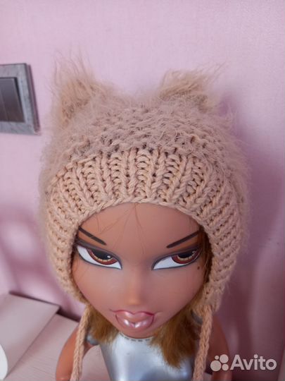 Шапка чепчик с ушками