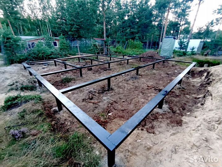 Фундамент на винтовых сваях под ключ