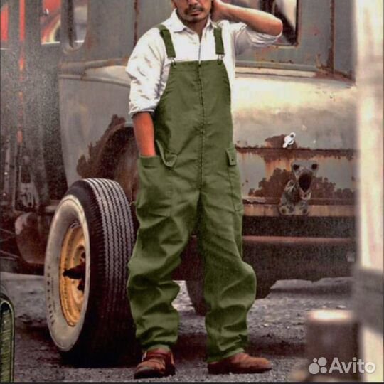 Комбинезон джинсовый мужской