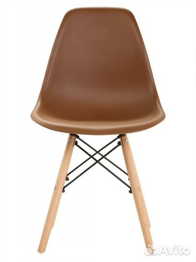 Стул в стиле eames DSW, коричневый, 1 шт