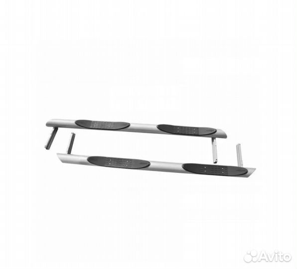 Пороги труба люкс С проступью ваз-2131