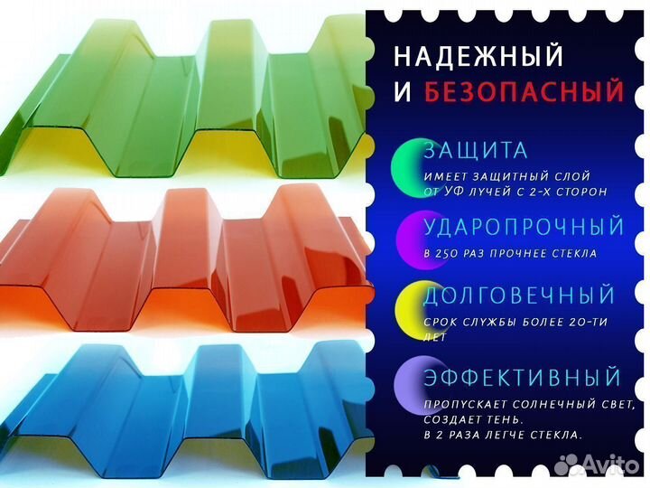 Прозрачный шифер для навеса