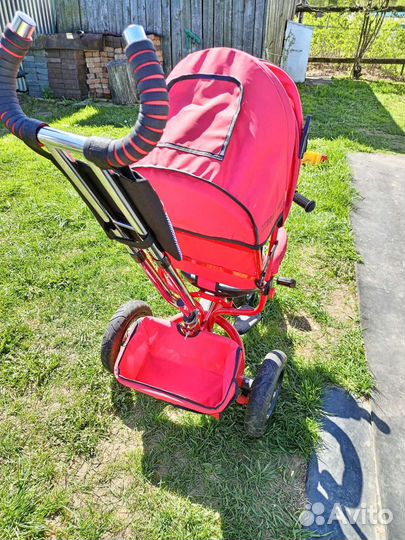 Велосипед коляска с ручкой