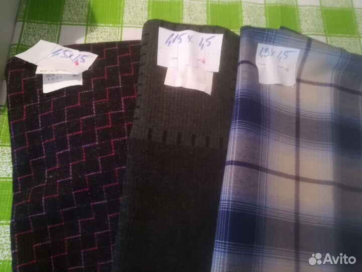 Отрезы натуральной ткани из СССР