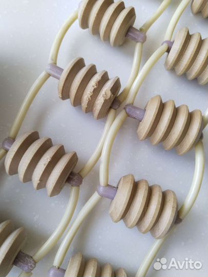 Роликовый деревянный массажер для тела СССР