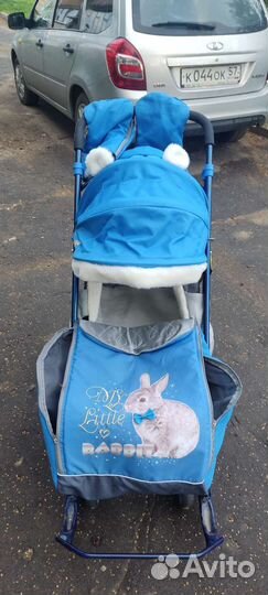 Детские санки коляска