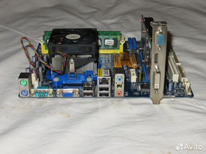 Комплект Материнская плата + видеокарта и оператив