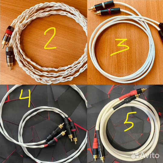 Межблочные/студийные провода, медь/серебро