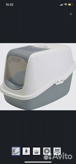 Кошачий туалет закрытый