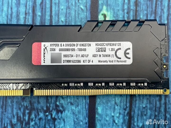 DDR4 dimm 1x32GB HyperX 3200MHz