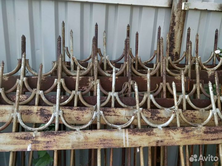 Забор кованый из прутка 15мм