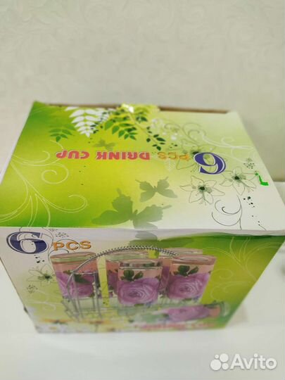 Набор стаканов 6 штук в упаковке