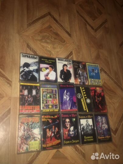 Аудиокассеты Ария,Nirvana,Король и Шут,Rammstein