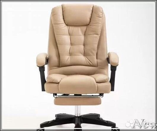Офисное кожаное кресло новое