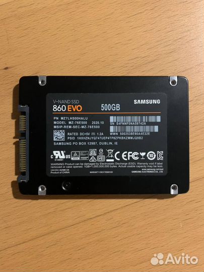 SSD Samsung 860 EVO 500Gb