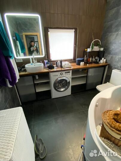 Влагостойкая мебель/ тумба в ванную с дверями купе