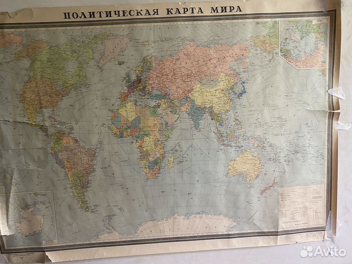 Политическая карта мира СССР