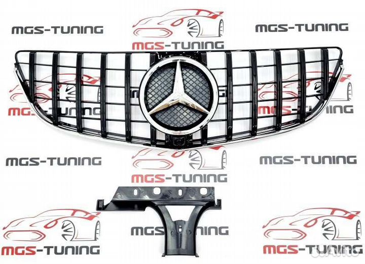 Решетка E-coupe C207 13-16 GT black черная рест