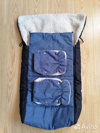 Зимний конверт в прогулочную коляску