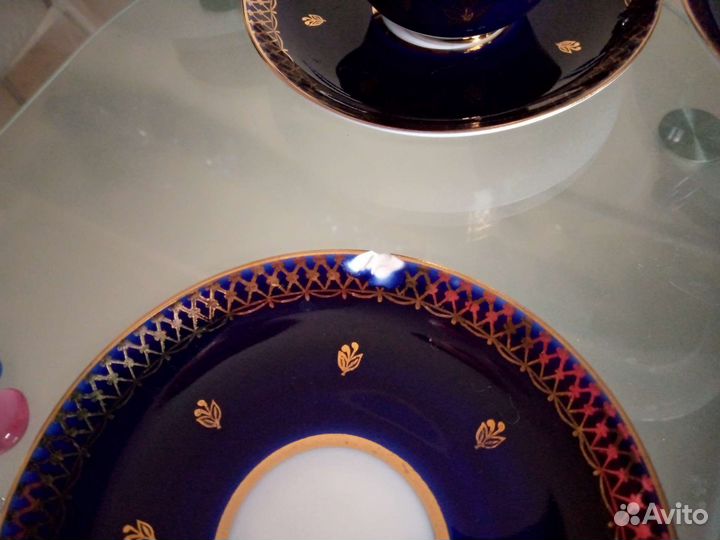 Сервиз чайный лфк кобальт высший сорт
