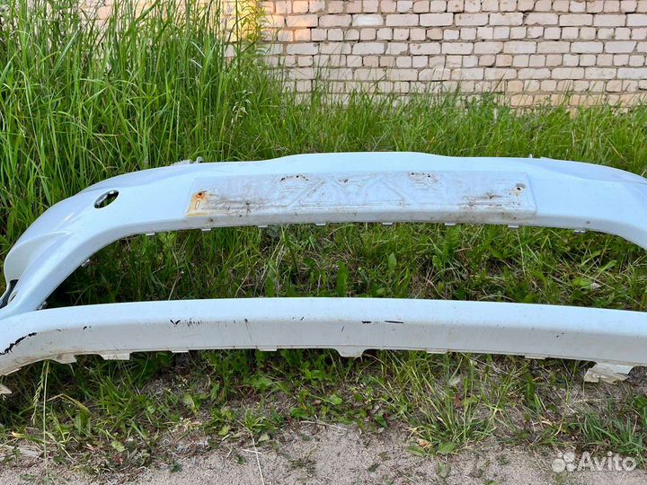 Передний бампер kia rio 3 белый