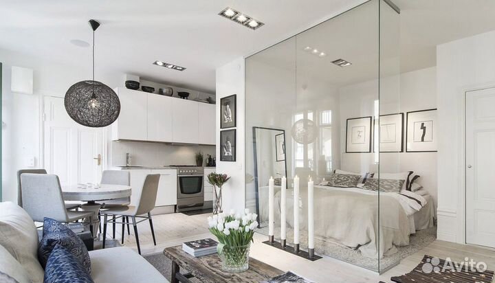 Стеклянные перегородки