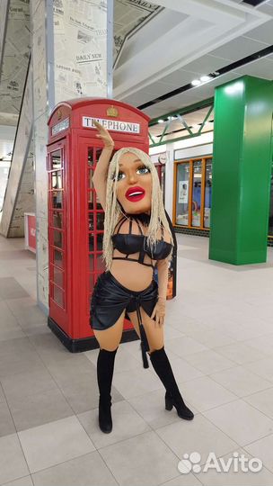 Ростовая кукла стриптизерша, поздравление