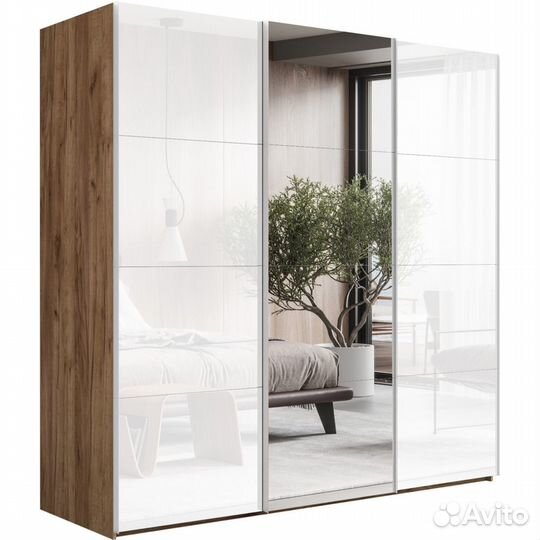 Шкаф-купе Эста 3-х дверный Медиум (4 посредине) (4