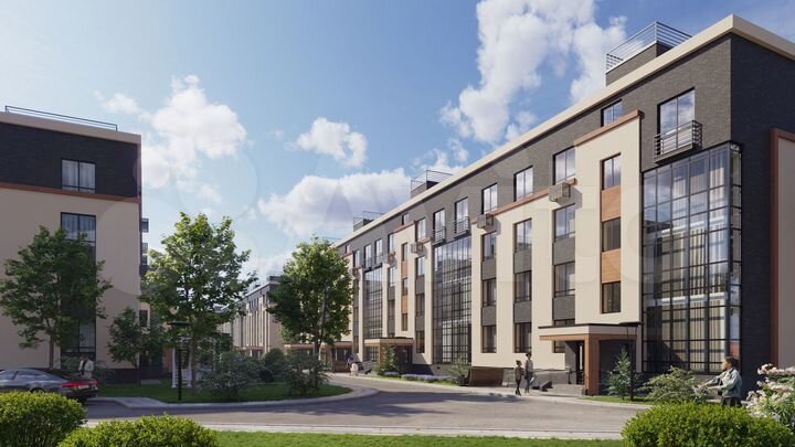 2-к. квартира, 45,3 м², 2/4 эт.