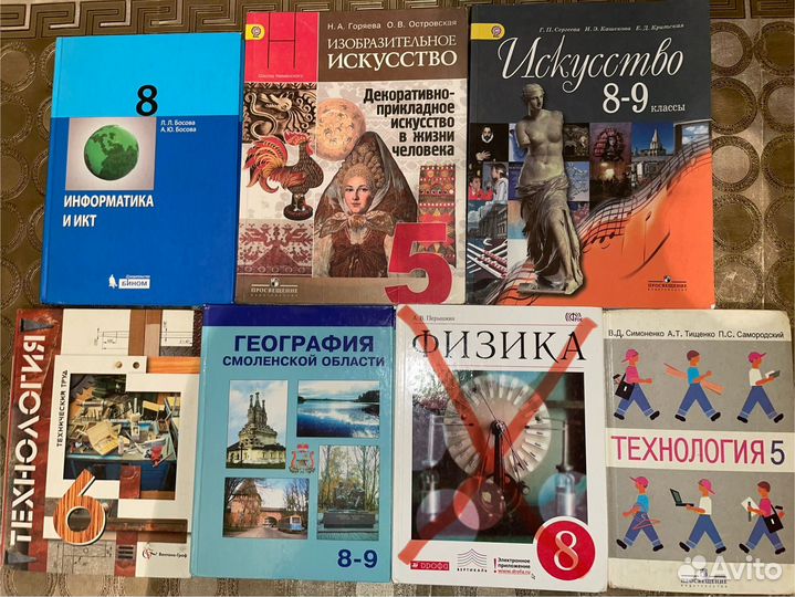 Физика, информатика, изо, технология, география
