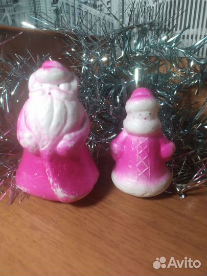 Дед мороз и снегурочка СССР пенопласт