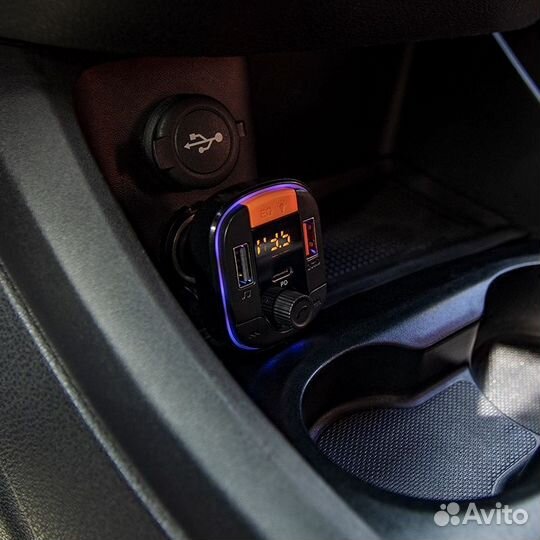 MP3 плеер + FM трансмиттер с дисплеем и контурной