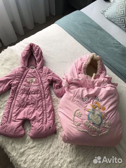 Конверт+комбинезон на выписку зимний