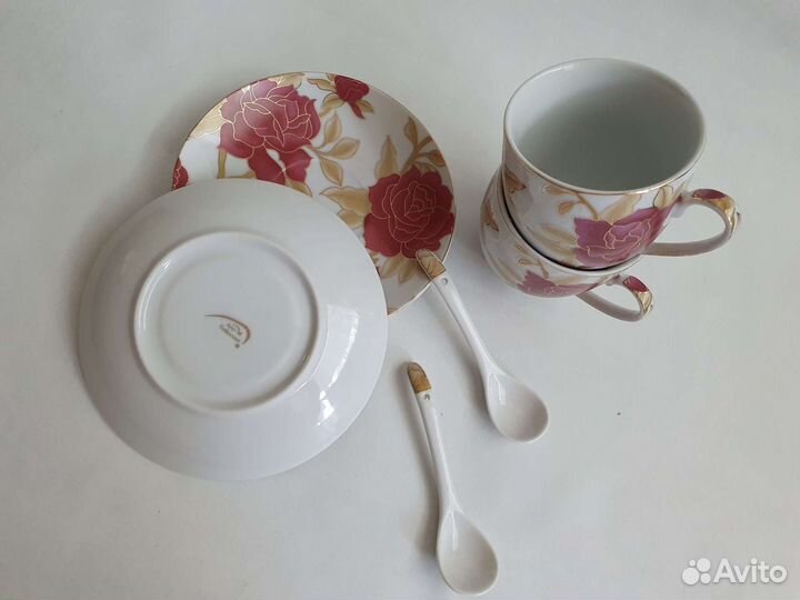 Набор из 2х чайных пар, новый в коробке