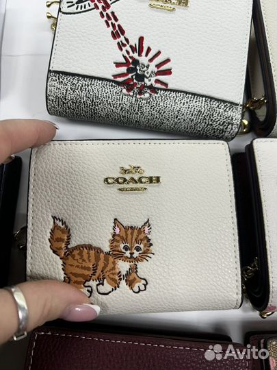 Кошелек Coach новый натуральная кожа