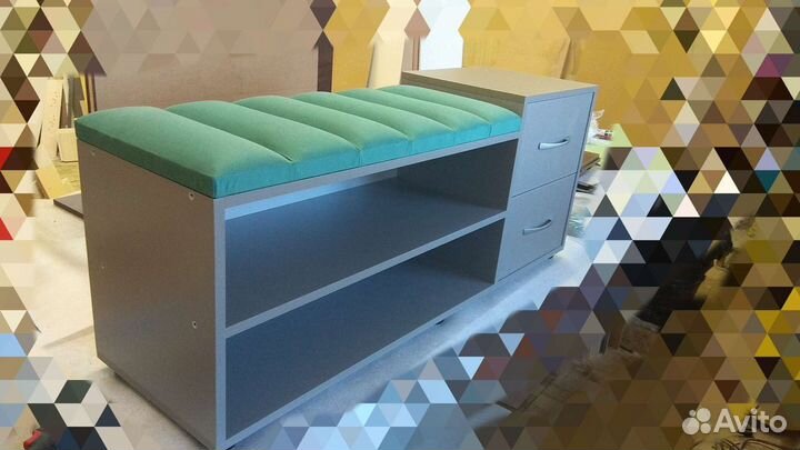 Обувница банкетка пуф тумба под обувь/ под заказ