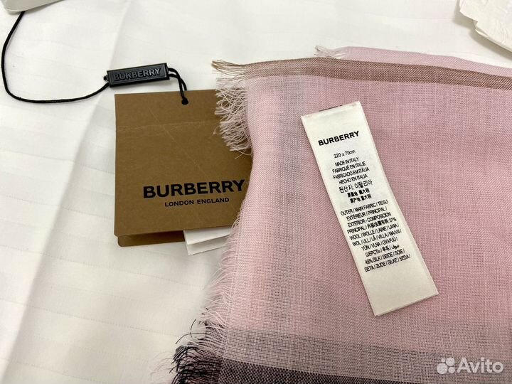 Шарф Burberry - оригинал. Шерсть+шелк