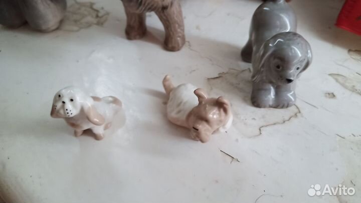 Фарфор фигурки собаки лфз и ки-ий з. СССР. Обмен