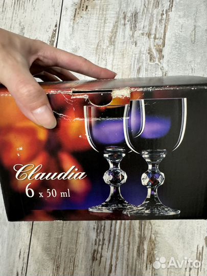 Бокалы рюмки богемия