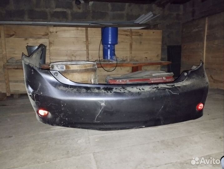 Задний бампер toyota corolla 120 седан