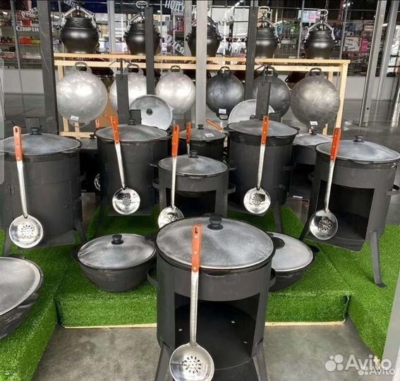 Казаны чугунные из Узбекистана