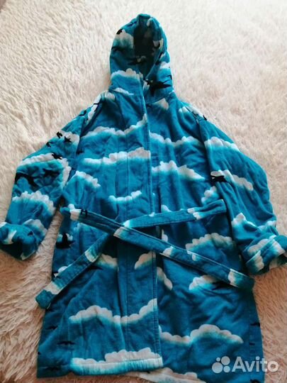 Халат банный с капюшоном