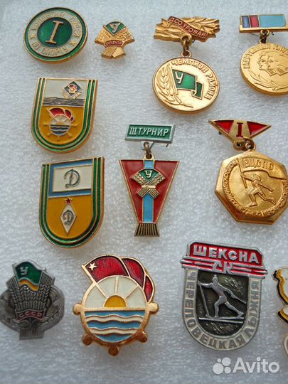 Значки СССР. Спорт. Спортклубы. Спортобщества