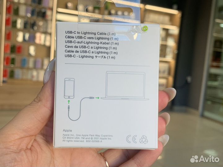 Кабель лайтнинг USB C для iPhone Xs