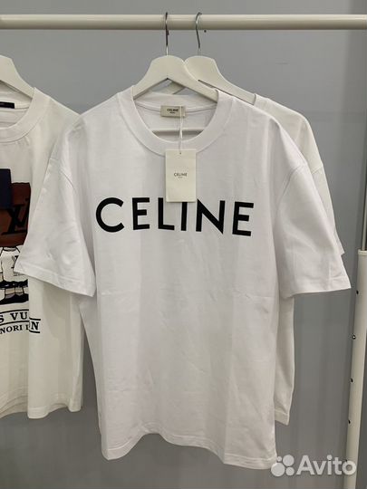 Белая футболка Celine