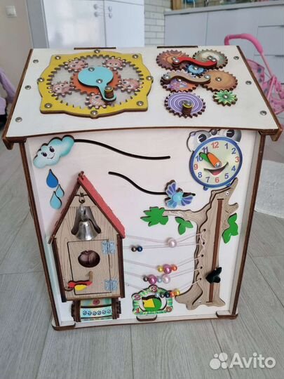 Бизиборд домик со светом большой